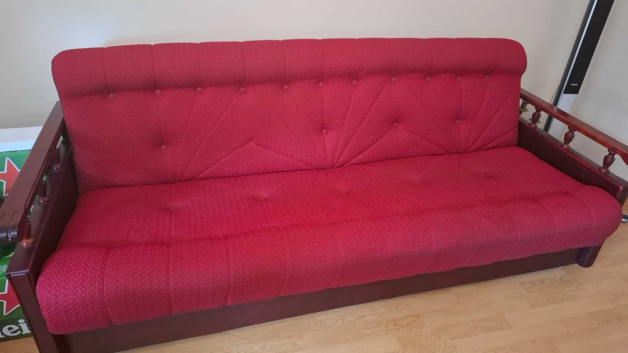 Wersalka + 2 fotele + ława + stół