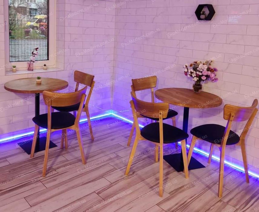 Стулья деревянные на кухню и кафе из Ясеня, Дуба с производства