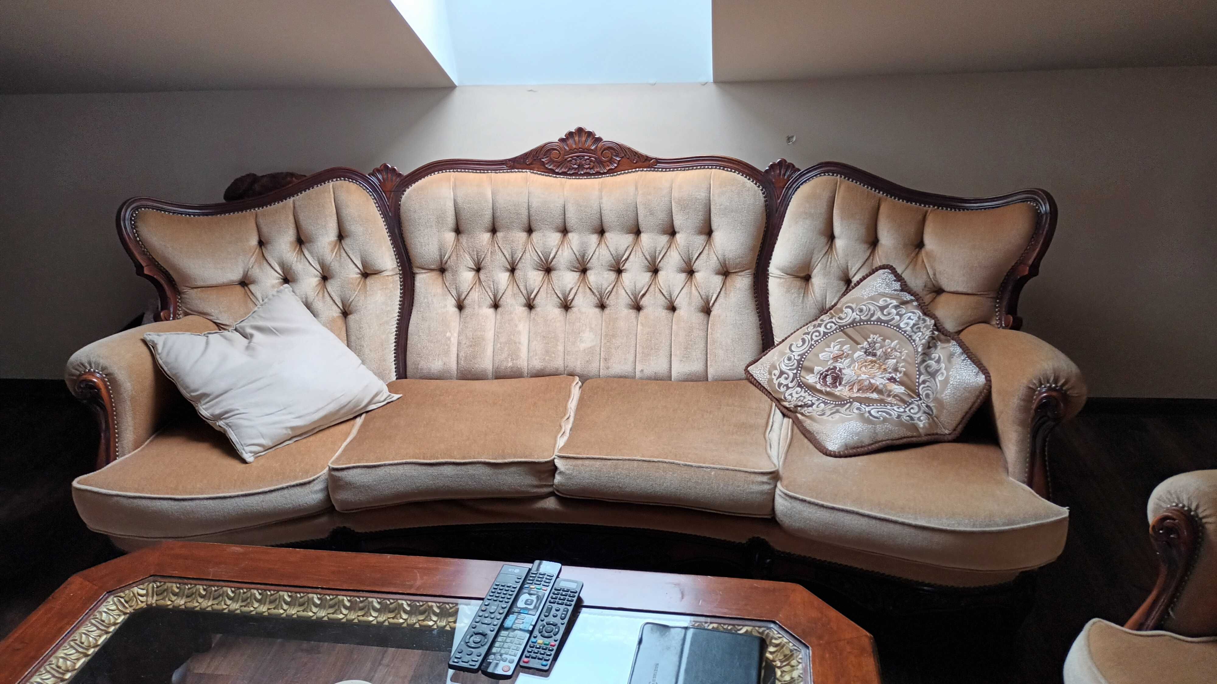 sofa + dwa fotele ludwik