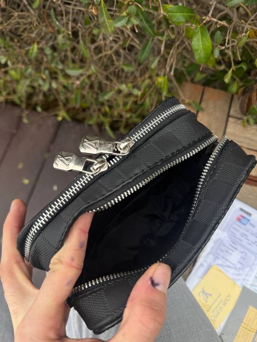 Сумка Louis Vuitton мужская черная сумка Лв через плечо LV барсетка