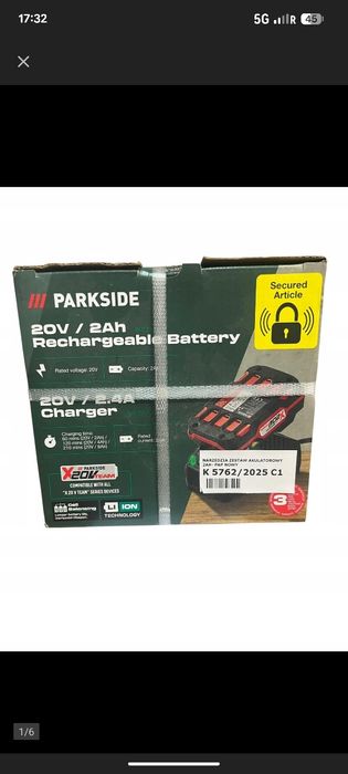 PARKSIDE PAP 20 B1 Akumulator 20 V 2Ah litowo-jonowy z ładowarką