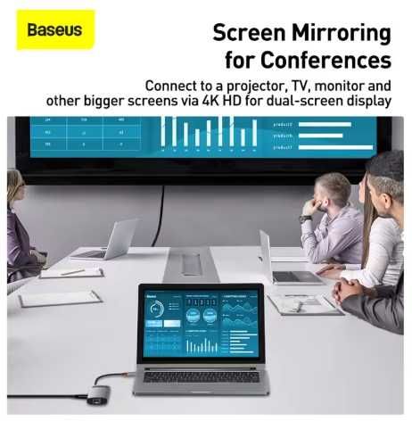 Baseus-4K Tipo C para Hub USB 3.0,  HDMI, PD 100W, Dock Station