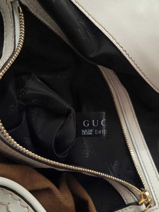 Кожаная женская сумка Gucci Irina White Оригинал