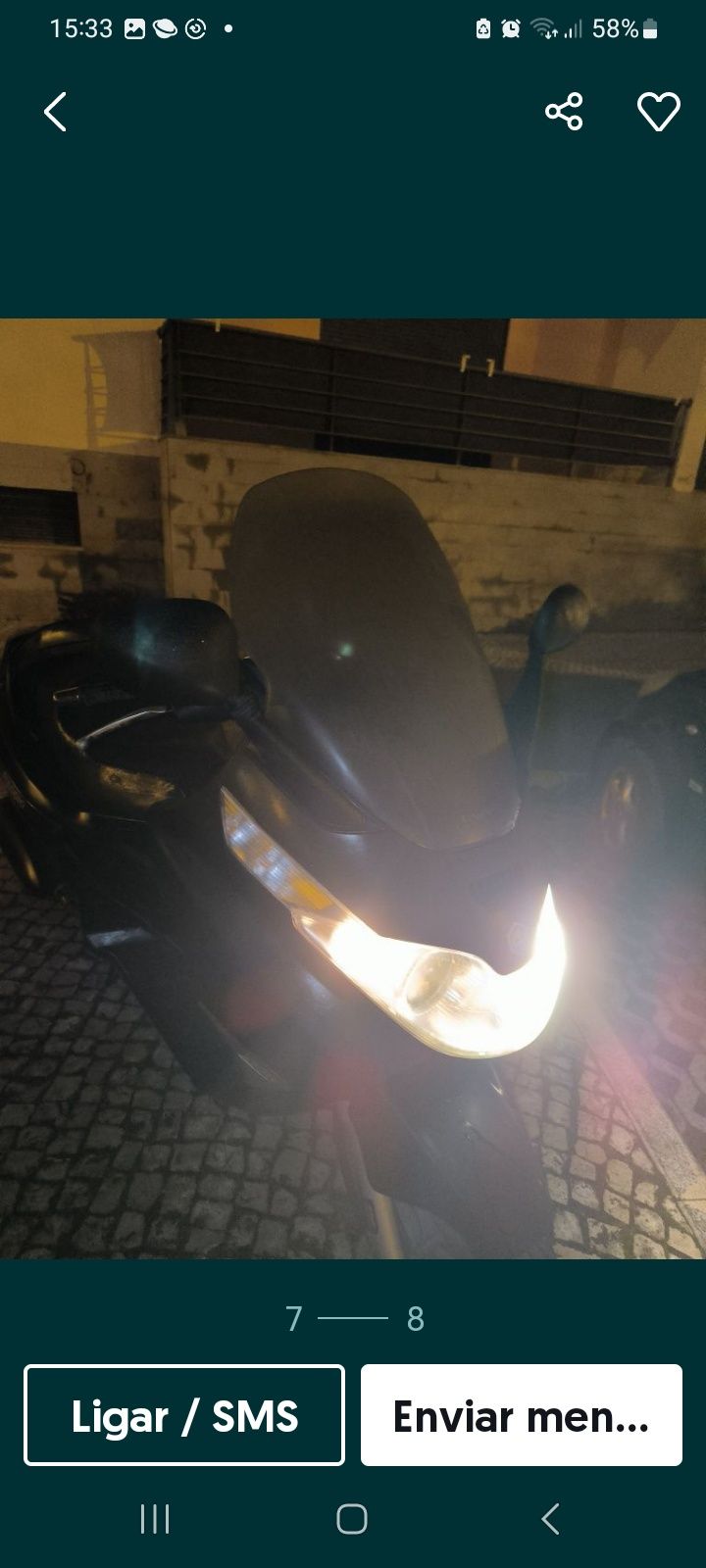 PIAGGIO X8 250CC  2007 PRETA