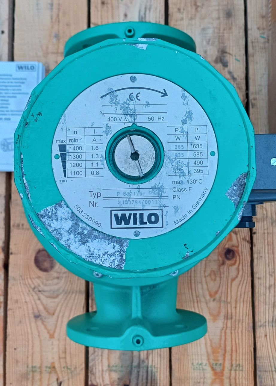 Pompa Wilo P65/125 nieużywana obiegowa liniowa pionowa