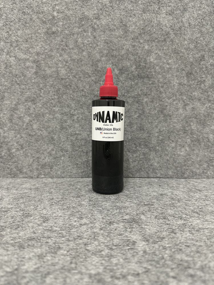 Tinta preta Dynamic Union Black 8oz 240ml tatuagem tattok tatuar