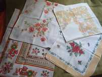 Obrusy, serwetki, tkaniny PRL