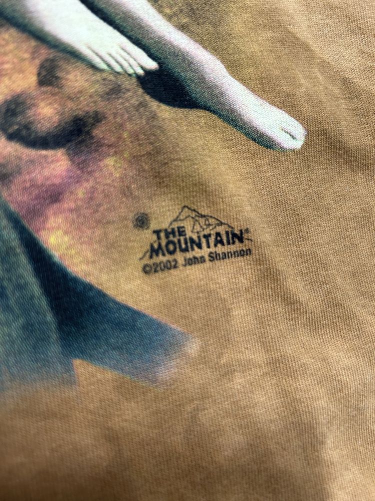 The Mountain 2002 vintage koszulka z nadrukiem wrozka elf manga