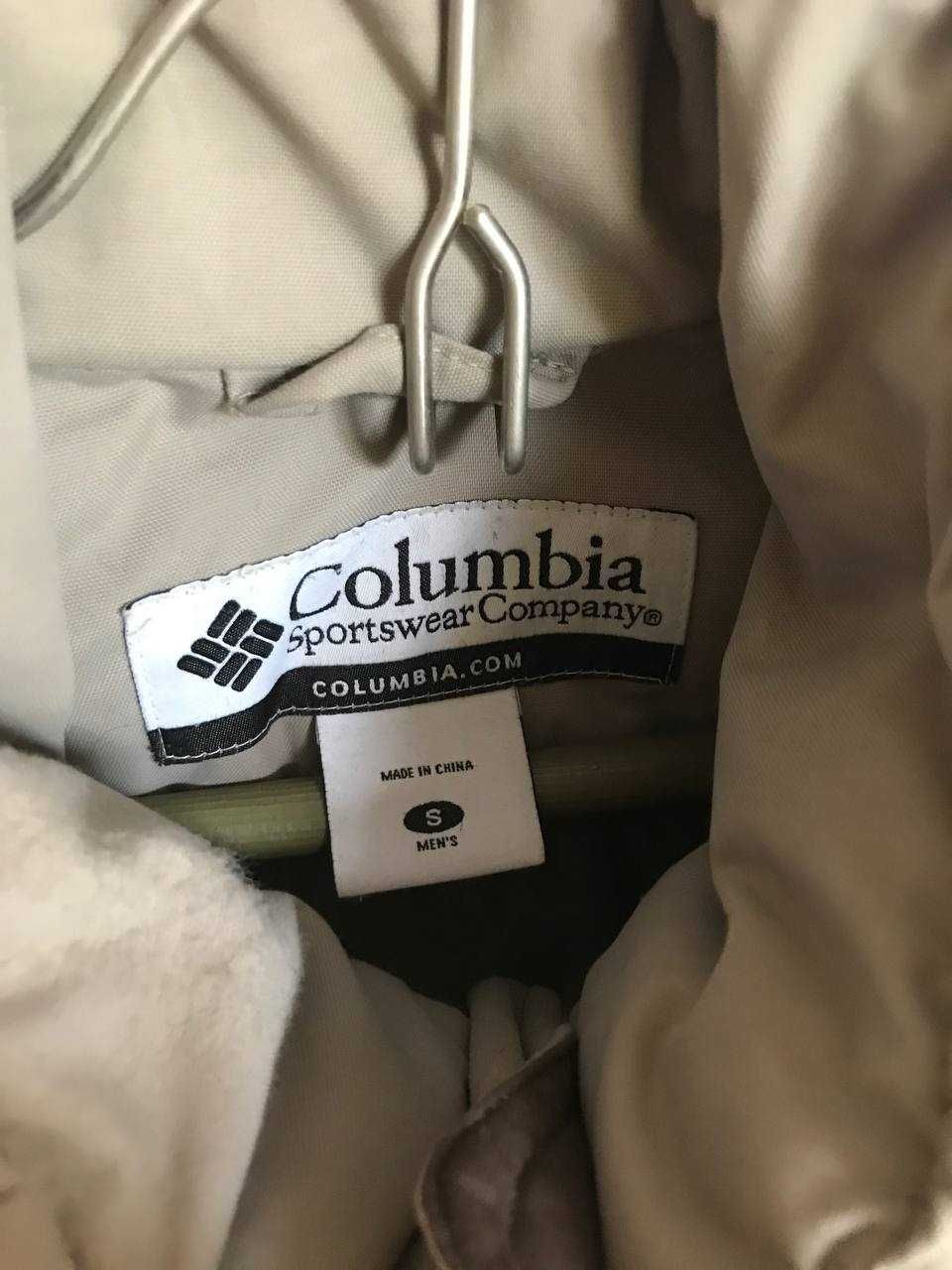 чоловіча пухова зимова куртка columbia