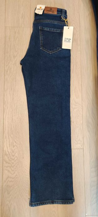 Широкие джинсы на флисе, 152-158