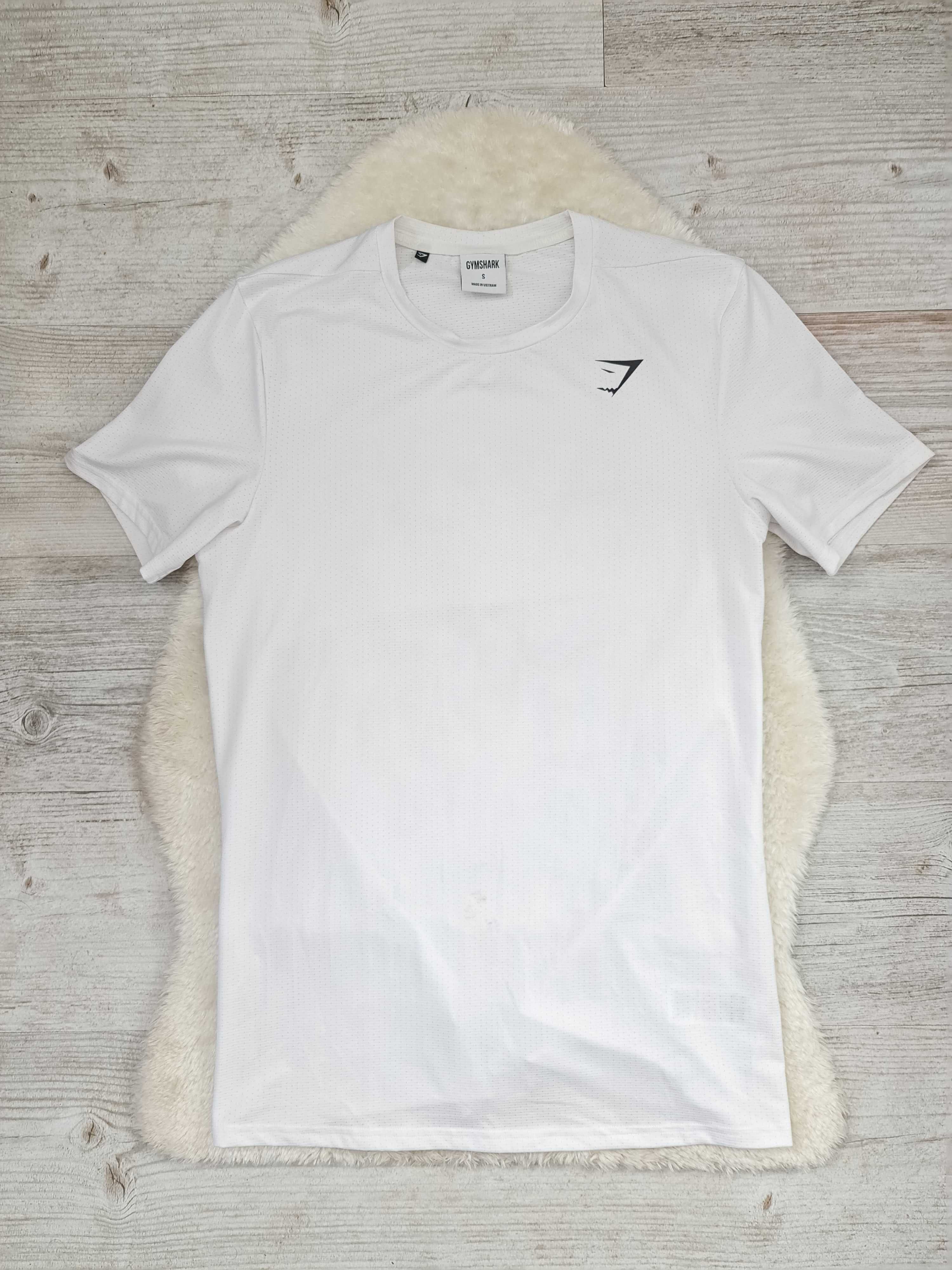 Koszulka T-shirt Gymshark Logo Biała Rozmiar S / M Oryginalna