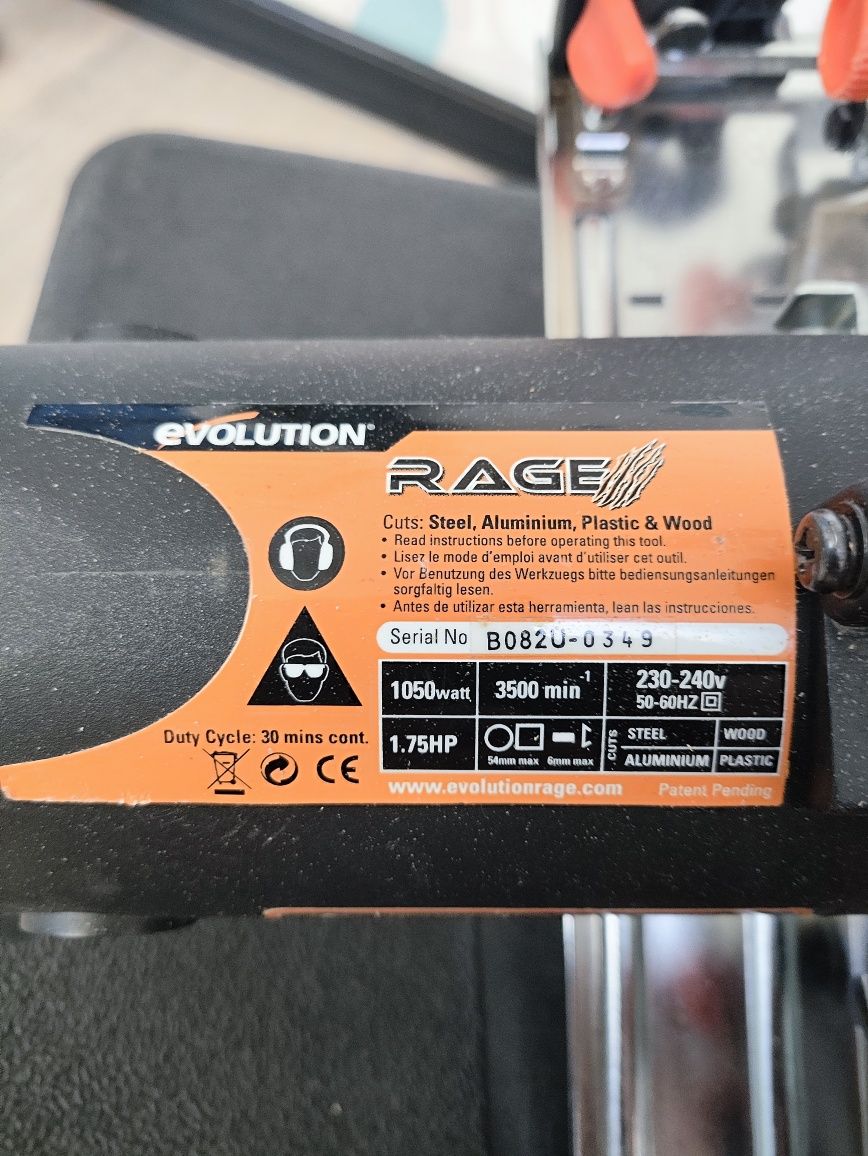 Багатофункціональна циркулярна пила Evolution Rage 185 мм