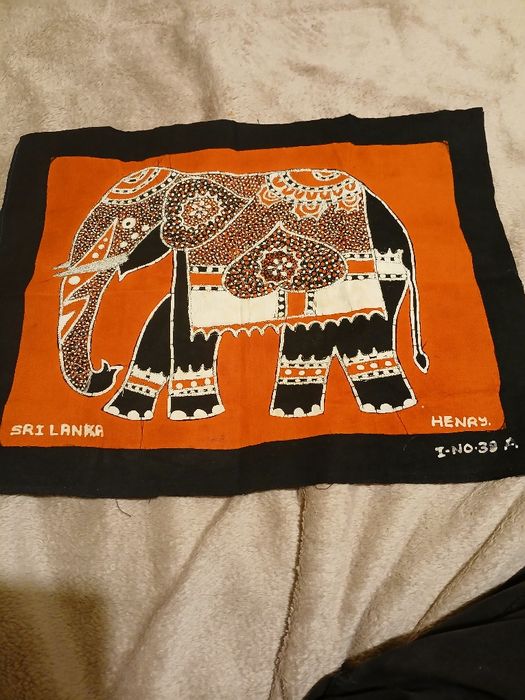 Wyszywany Słoń Indie