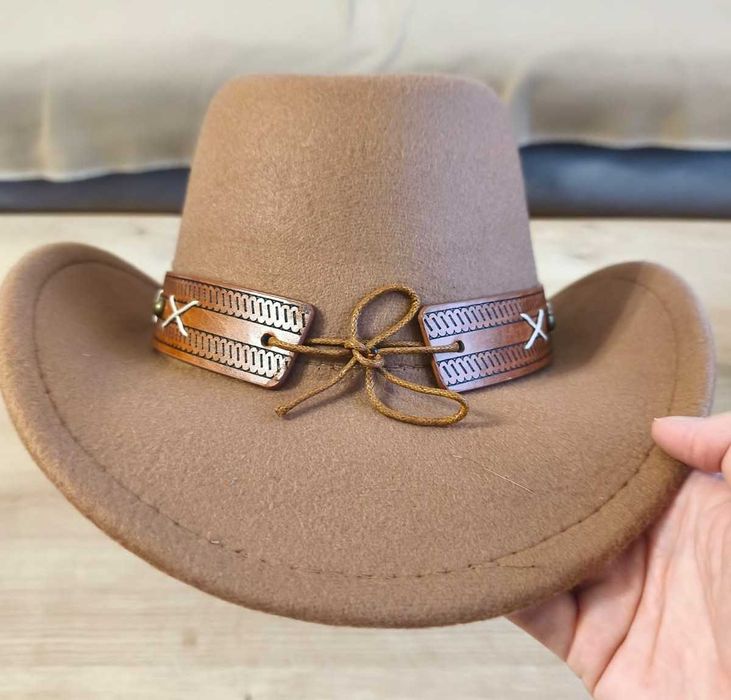 Kapelusz kowbojski klasyczny Wild West Country Western nowy