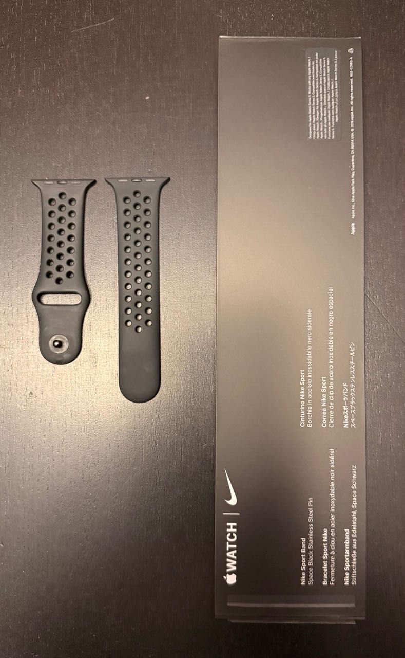 Bracelete Apple Watch Original 42mm - nike preta