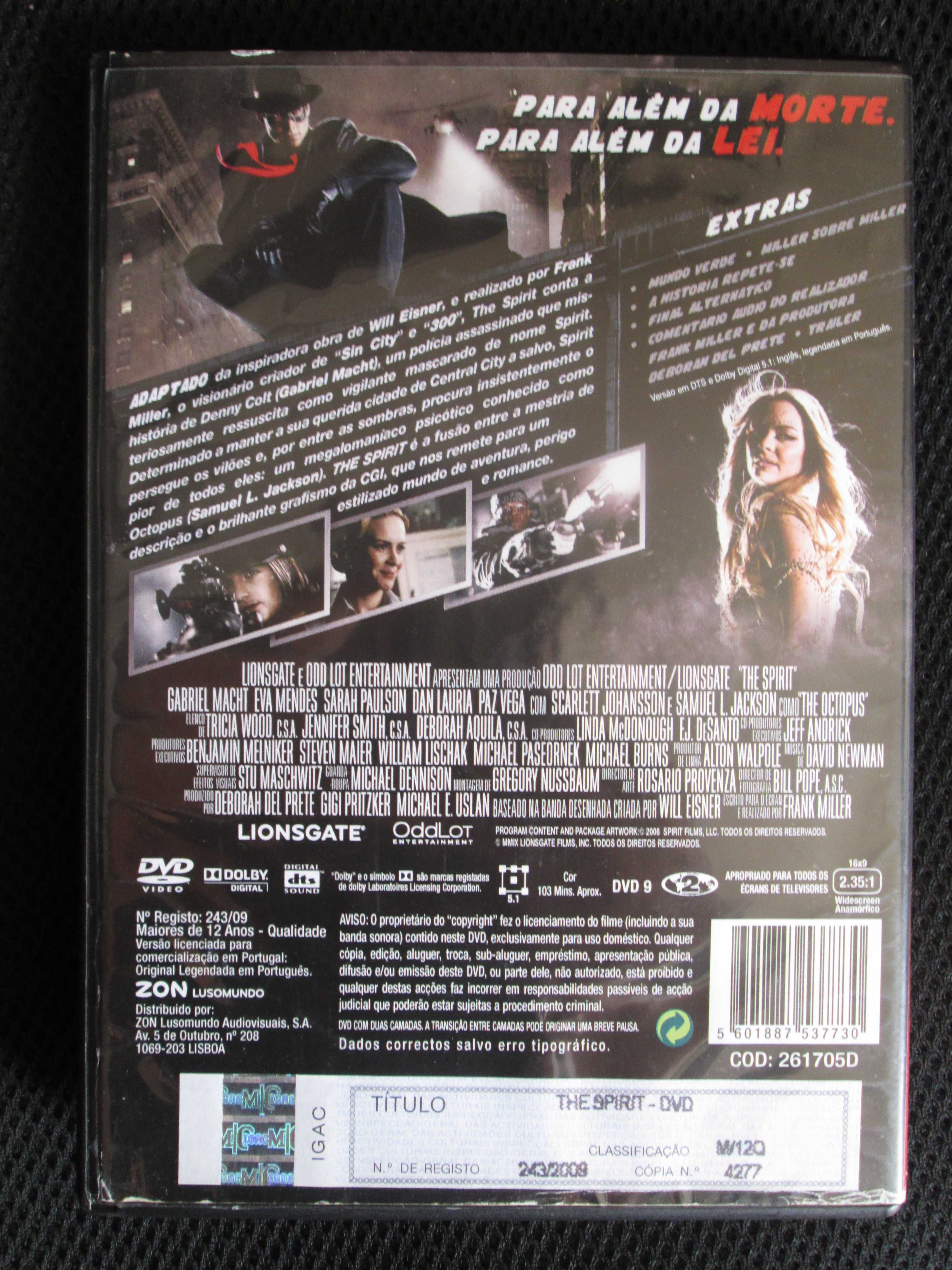 The Spirit, com Samuel L. Jackson, Scarlett Johansson, Eva Mendes