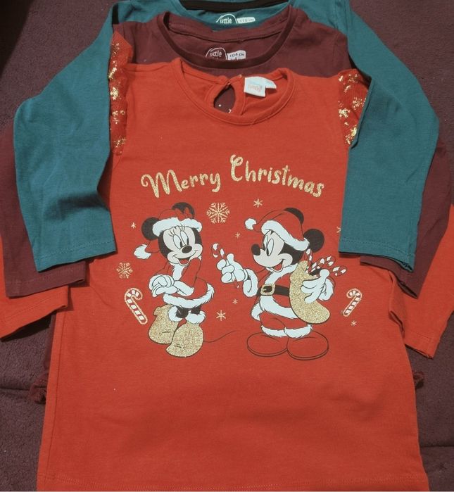 Bluzki dziewczęce 3szt roz 110