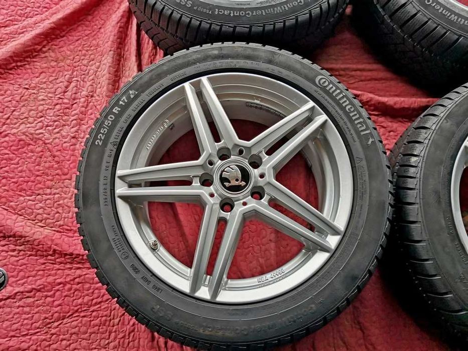 KOŁA zima 17' SKODA YETI KAROQ SUPERB Octavia ET48 - 5x112 - 225/50/17