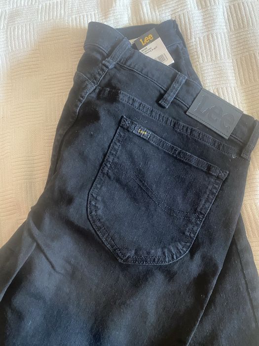 Spodnie dzinsowe LEE, czarne, męskie