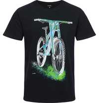 T-shirt Koszulka męska bawełna Czarny XXL MTB rower enduro Endo