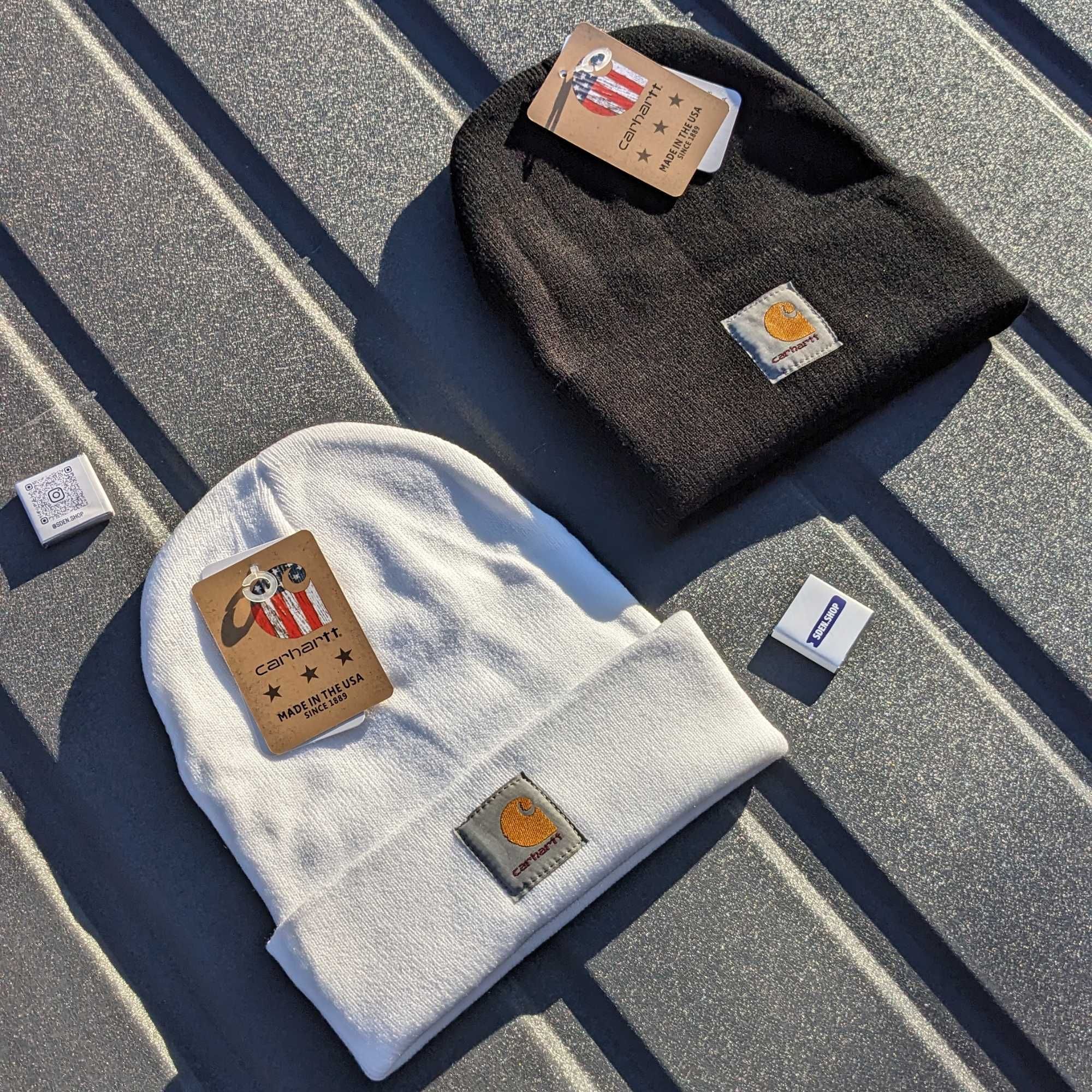 Шапка Carhartt WIP, зимова шапка кархарт, чоловіча шапка carhartt