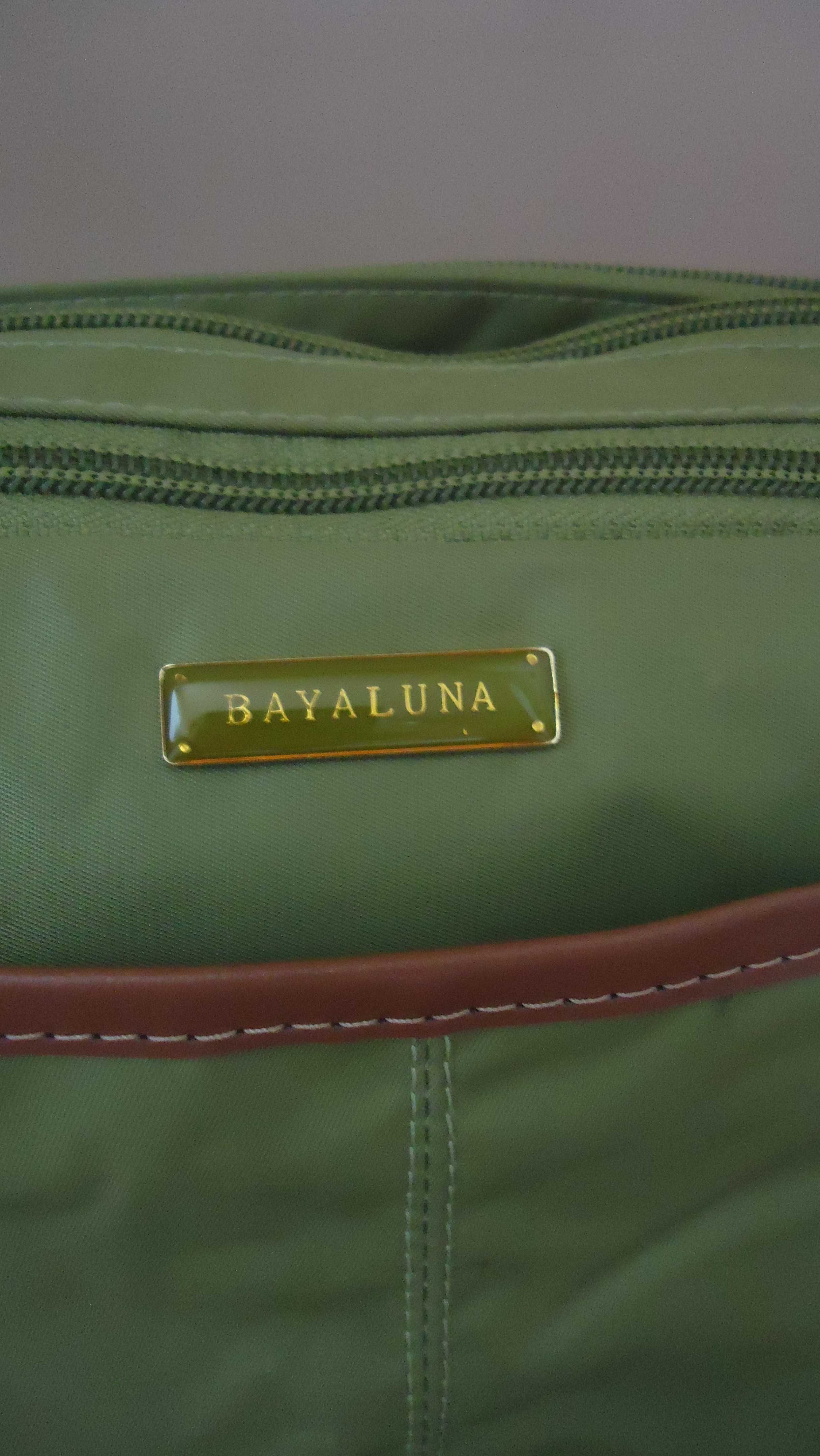 oliwkowa torebka BAYALUNA torebka zielona markowa torebka
