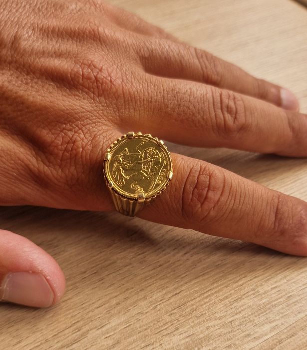 Anel Meia Libra Ouro 19k / 22k