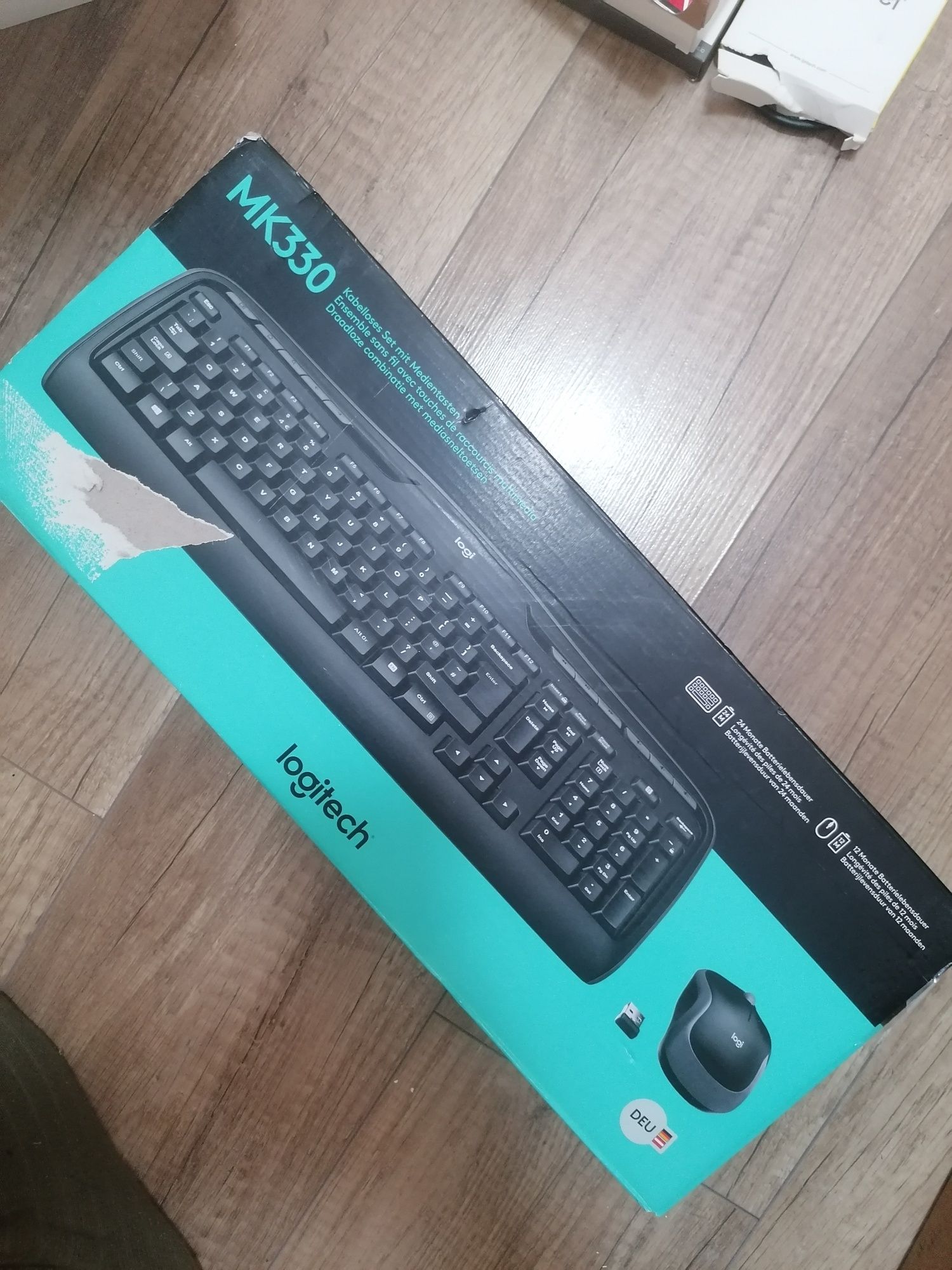 Klawiatura bezprzewodowa z myszka logitech mk330