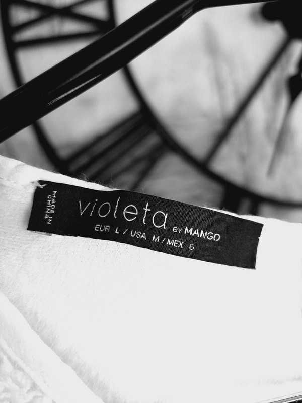 Violetta by Mango bluzeczka z koronką roz L