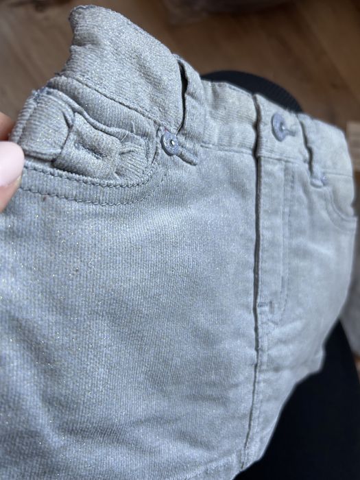 Spódniczka mini szara z brokatem r68