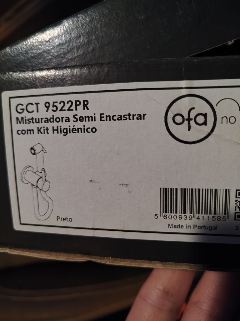 Misturadora semi-encastrar c/ kit higiénico OFA [NOVO]