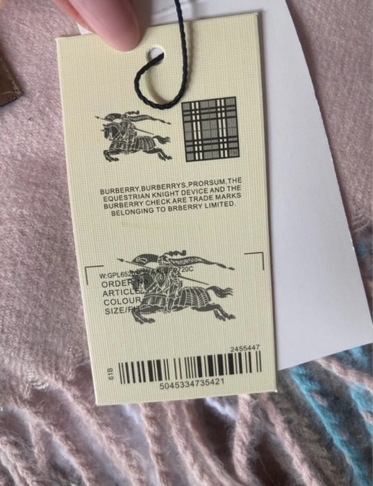 Szal Burberry kaszmir