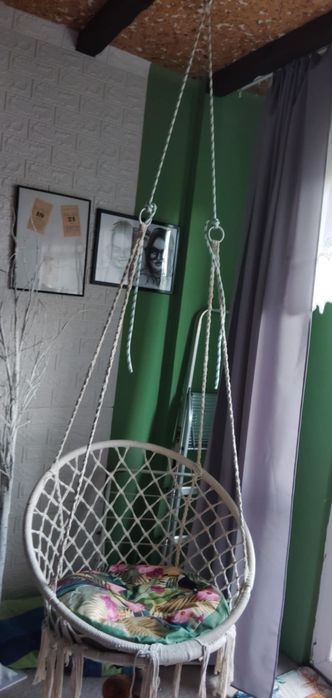 Huśtawka bocianie gniazdo wraz z poduszką