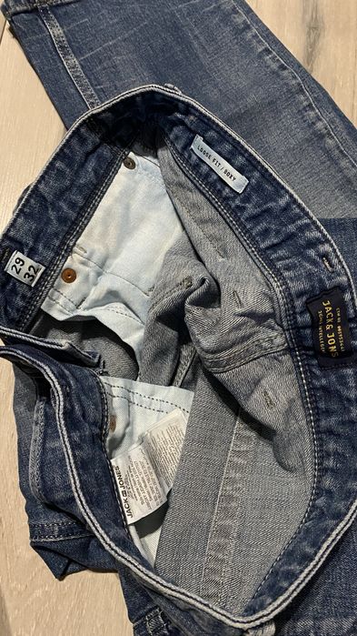 Spodnie Jack&Jones 29/32 Loose Fit męskie jeansy bawełna granatowe