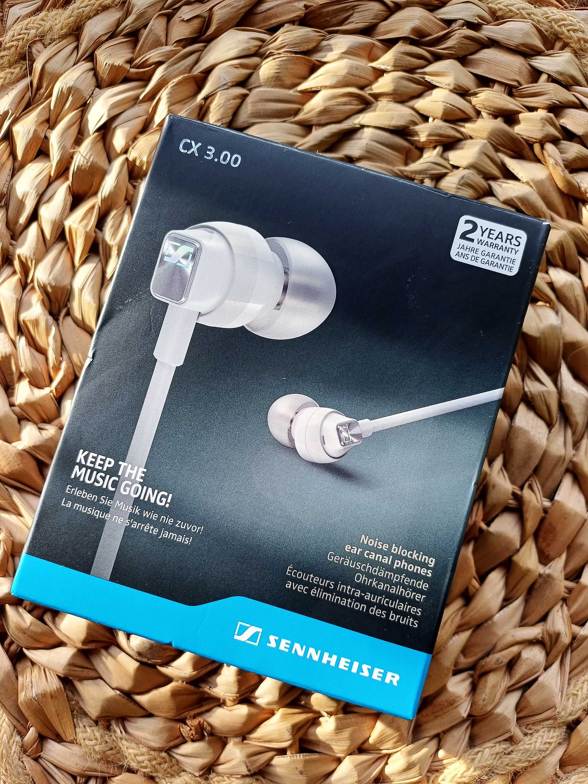 Słuchawki dokanałowe Sennheiser CX 3.00 w kolorze białym