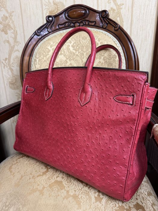 Сумка Біркін страус шкіра