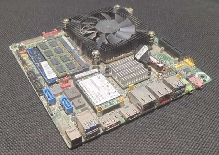 Intel DQ77KB + i3 3225 ( thin mini ITX, комплект, mini-pc, htpc )