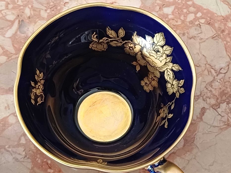 Filiżanka porcelana Lindner Bavaria Echt Cobalt (P.683)