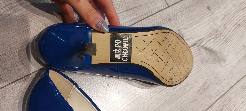 Buty ślubne chabrowe