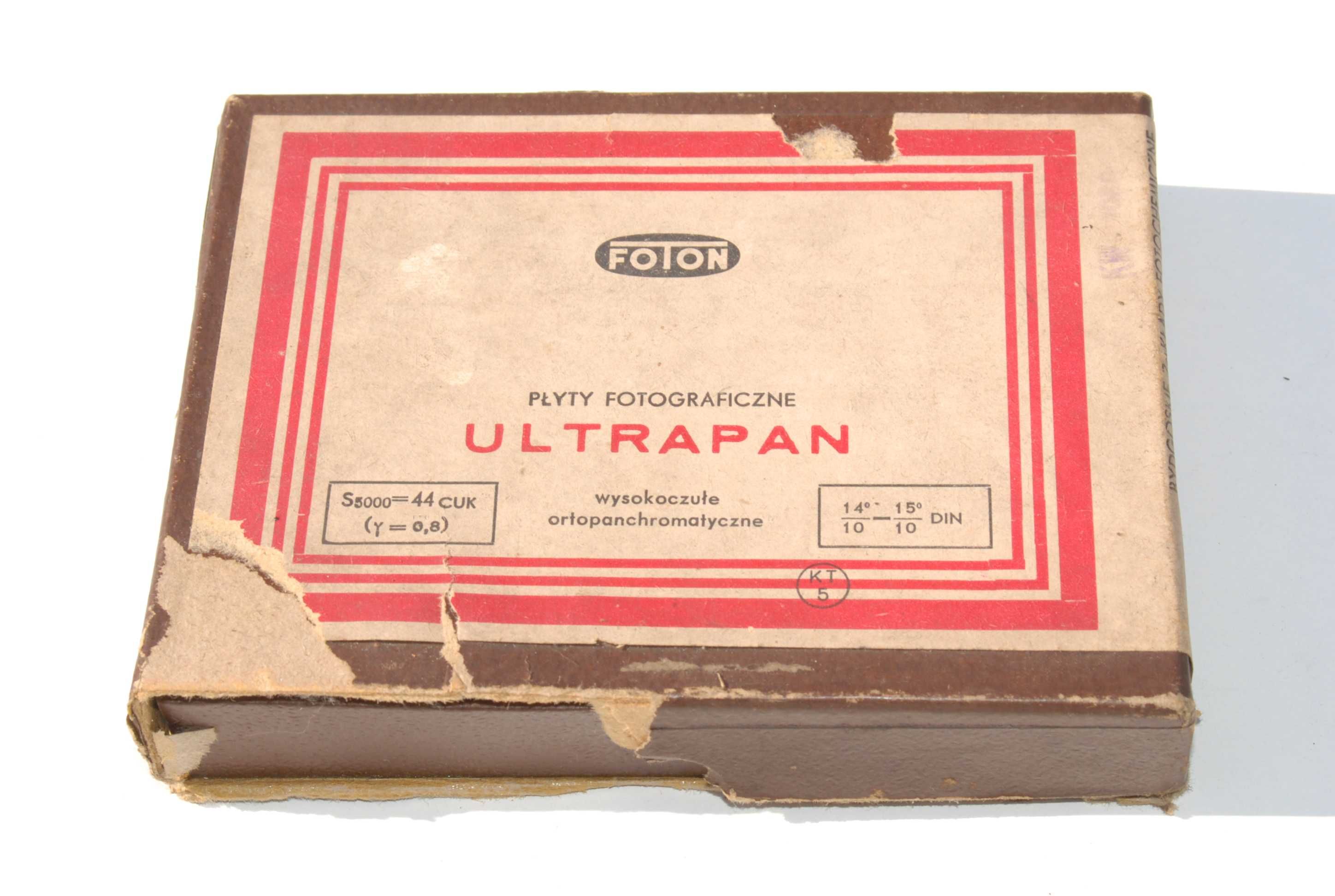 Stare FOTON płyty fotograficzne ULTRAPAN 9x12