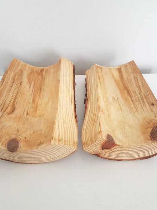 Drewniany tunel dla chomika gryzoni gadów naturalny uszkodzony