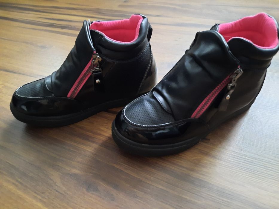 Sneakersy buty na koturnie rozm. 34 dla dziewczynki