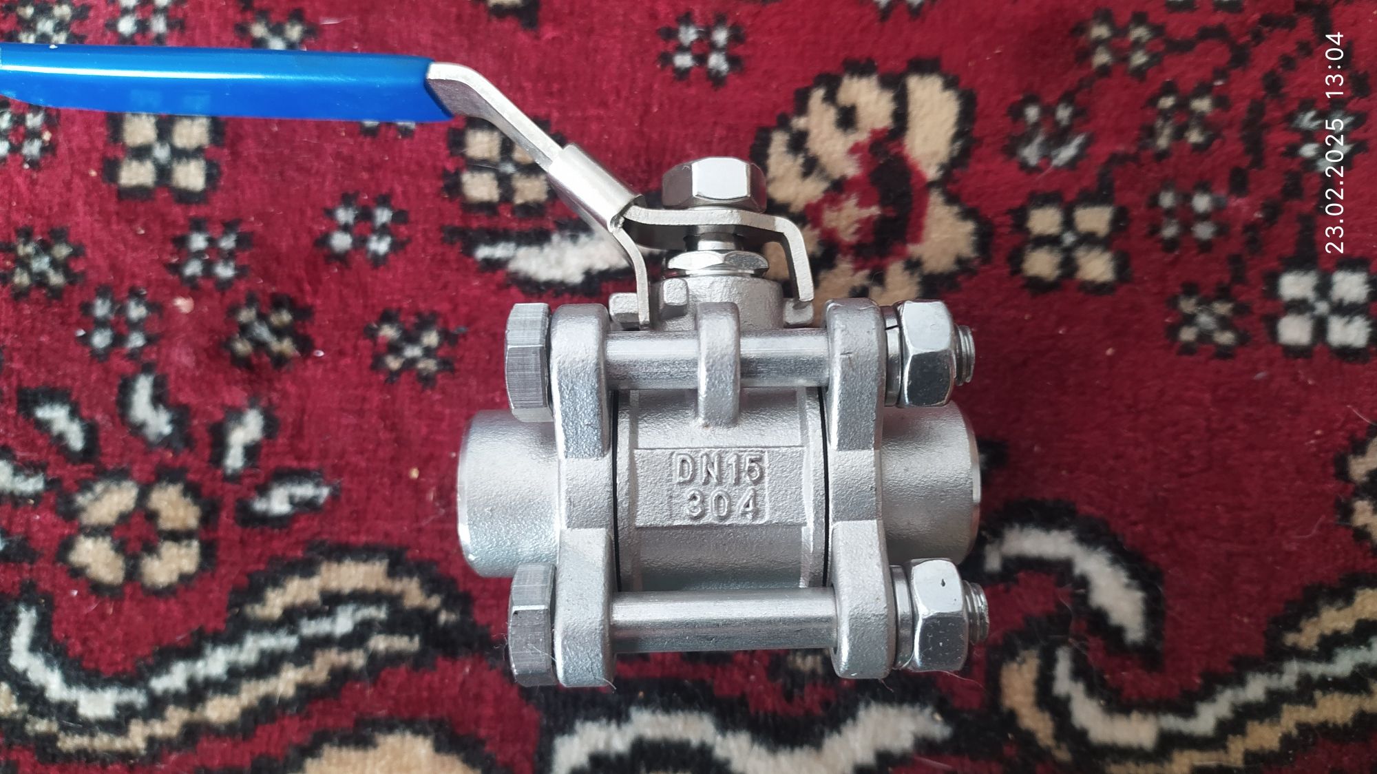 Кран шаровый DN15  нержавейка 304 ;  1/2"( приварной )