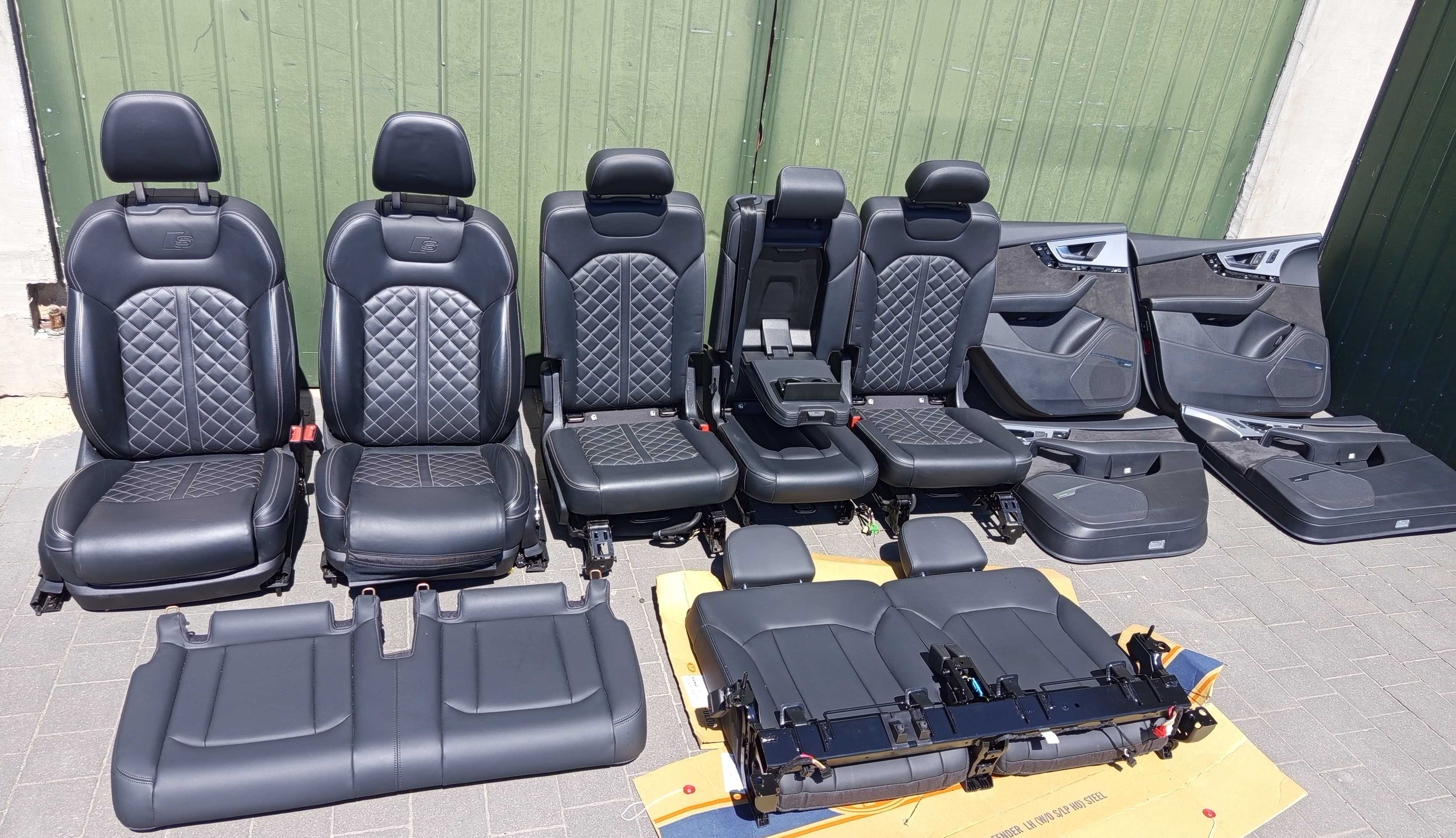 AUDI Q7 II SQ7 S-Line Fotele Elektryczne Skóra Podgrzewane 7 osób