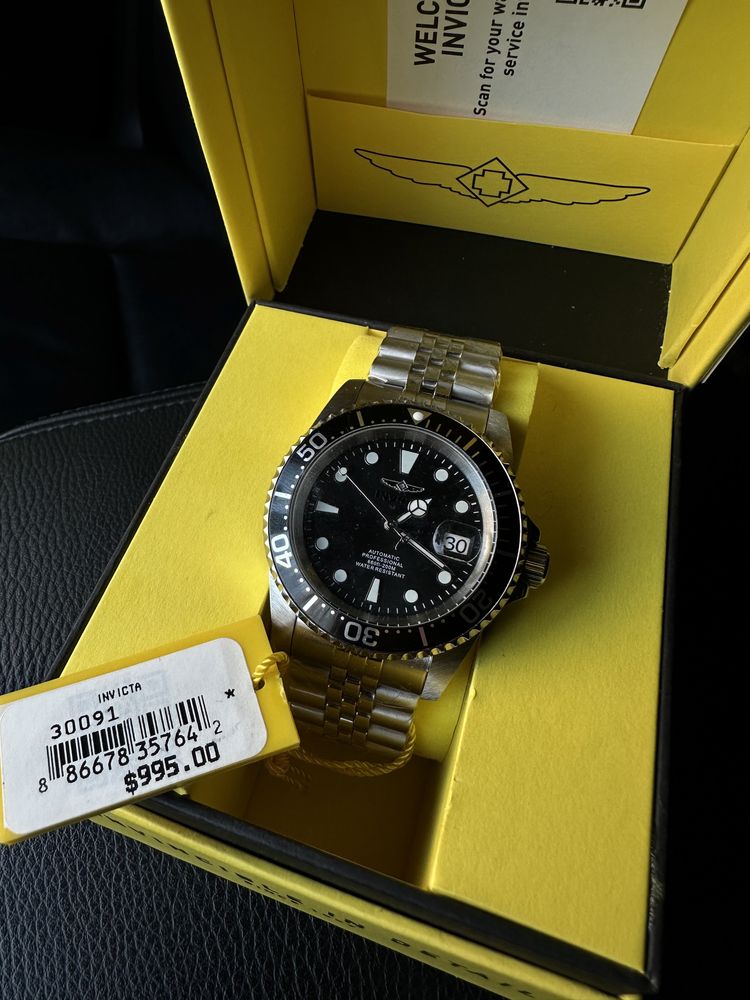 Часы Invicta Pro Diver 42мм мужские механика 100% ОРИГИНАЛ, скидка 70%