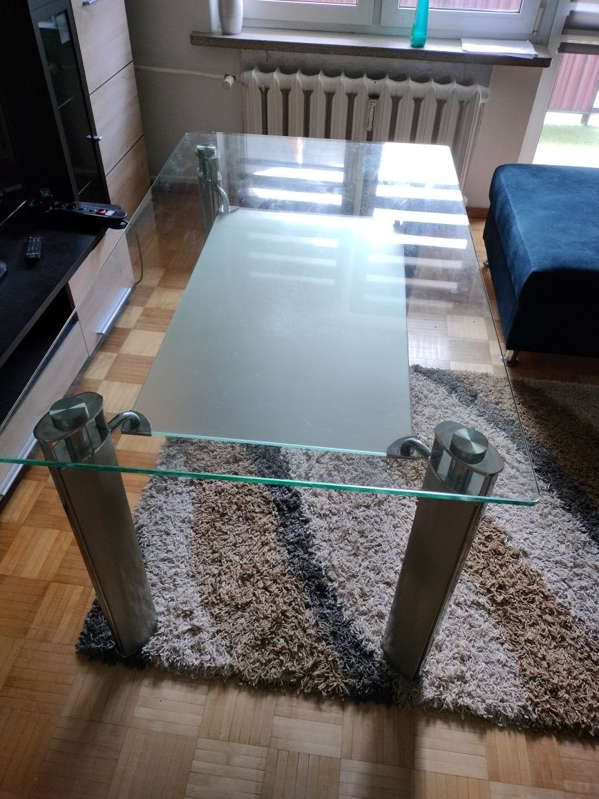 Stół szklany 130x90