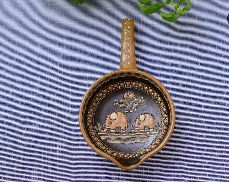 ceramiczny zestaw Świecznik i rondel