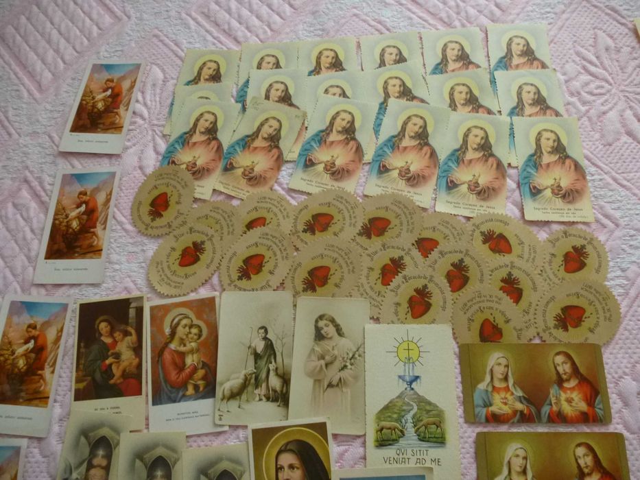 Coleção de Santinhos católicos, antigos