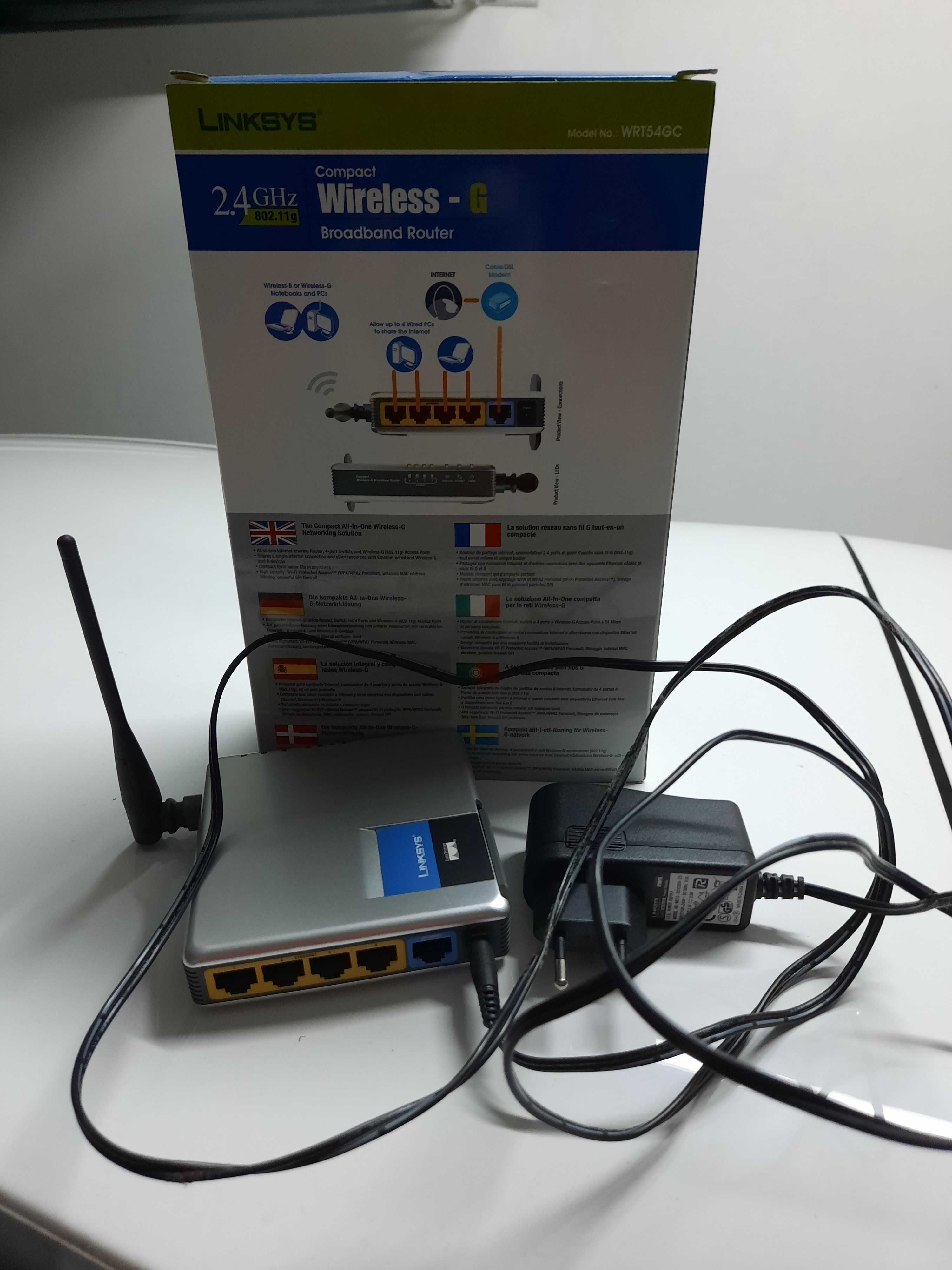 Router Linksys caly komplet