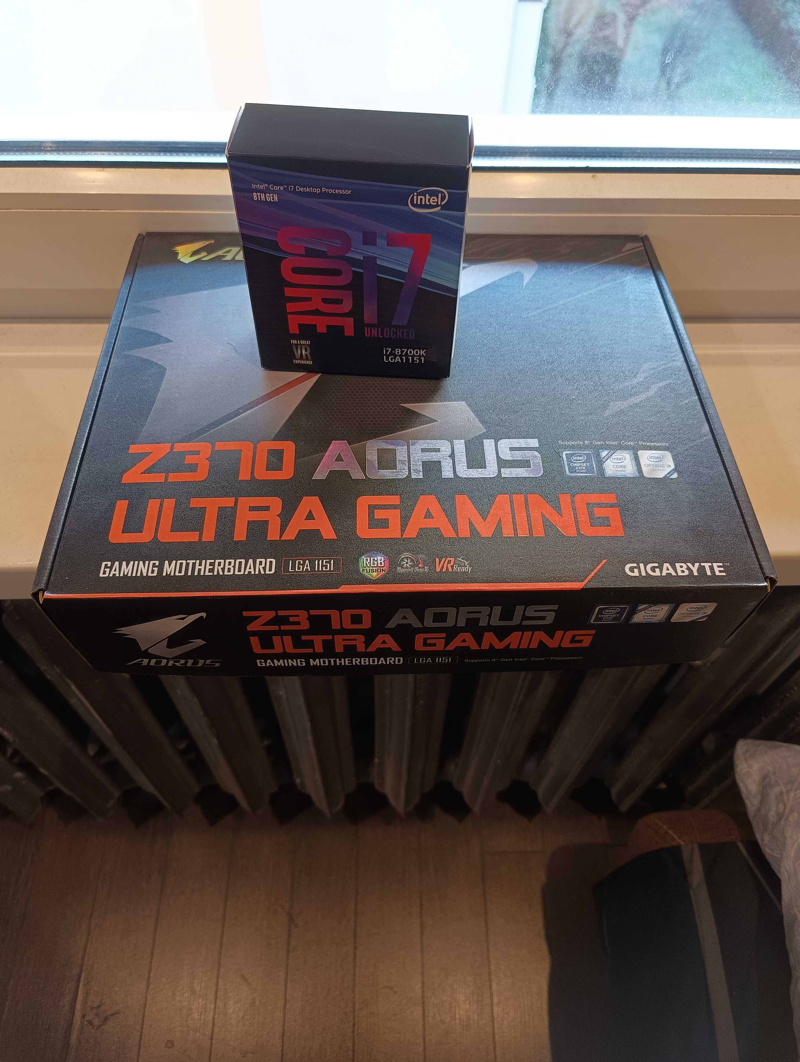 Procesor i7-8700k LGA1151 + Płyta Główna Z370 Aorus Ultra Gaming